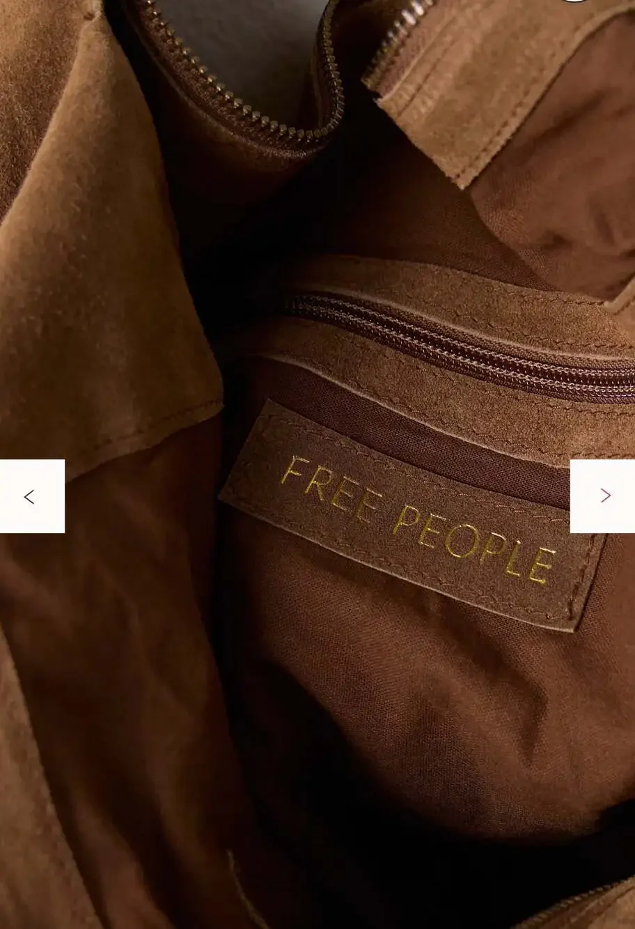 Free People Roma Suede Hobo Tote Bag